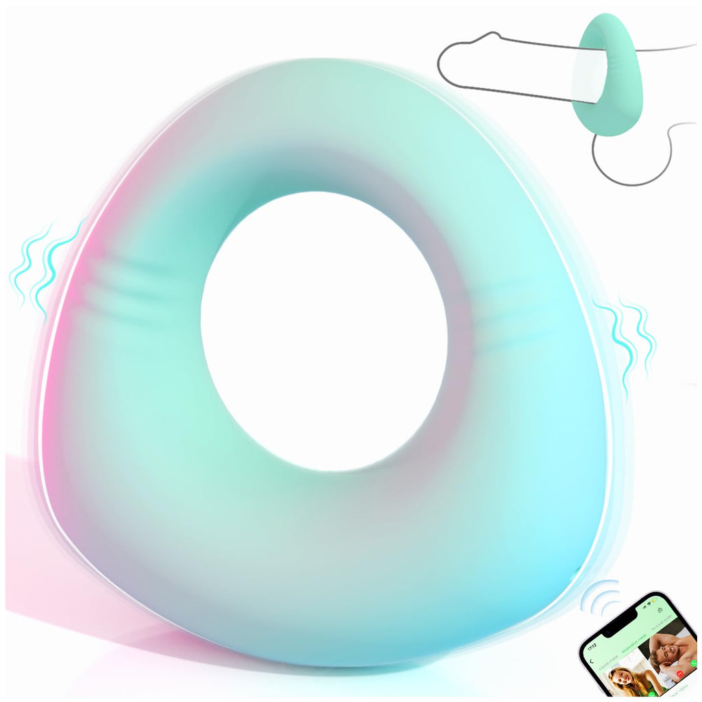 Full Liquid Silicone Vibrating Cock Ring,Penis Vibrator Male Adult Sex Toys