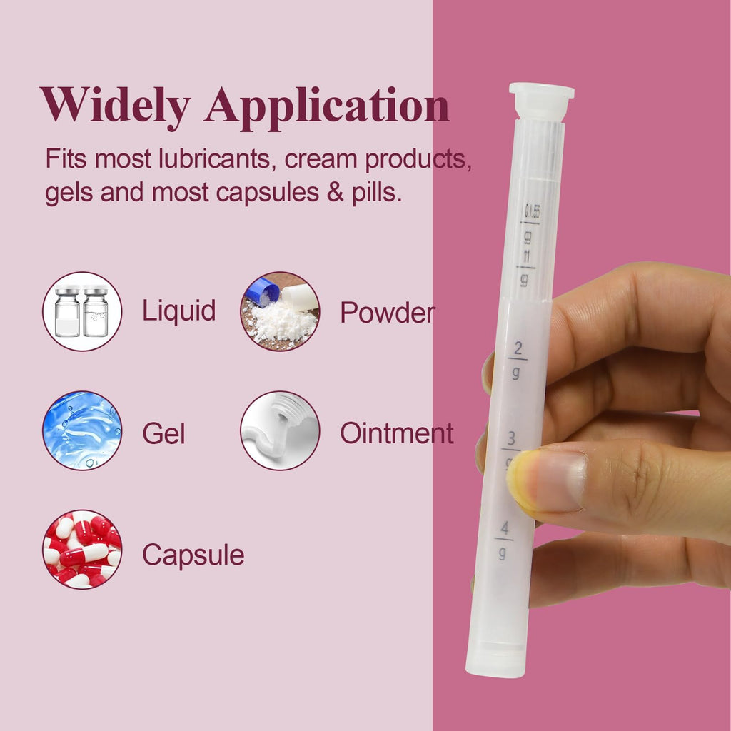 Dizzily 20 Packs Disposable Vaginial Cream Applicators - Fits Suppository, Creams and Most OTC Gels, Individually Wrapped Feminine Care Applicator with Dosage Markings