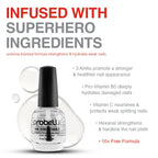Probelle Nail Strengthener and growth, Natural Nail Strengthening Clear Nail Polish Repair Treatment, Nail Growth & Conditioning, Stops Splits, Chips, Cracks & Strengthens Damaged and Thin Nails