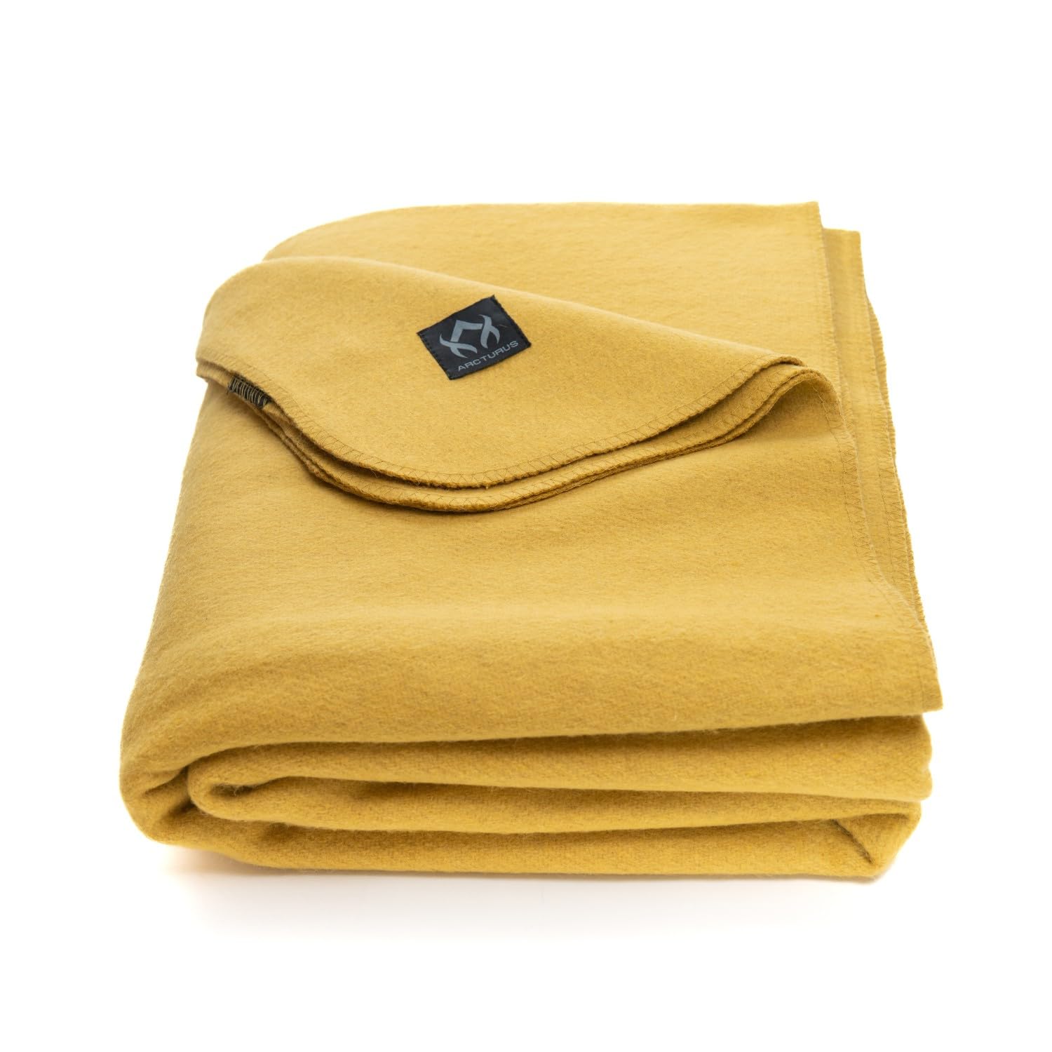 Buy now Arcturus Military Wool Blanket - Warm, Thick, Washable - Great for Outdoors, Camping, Stadium Blanket, Picnics, Travel - Car & Bushcraft Survival Kits Military Gold at indiglob india