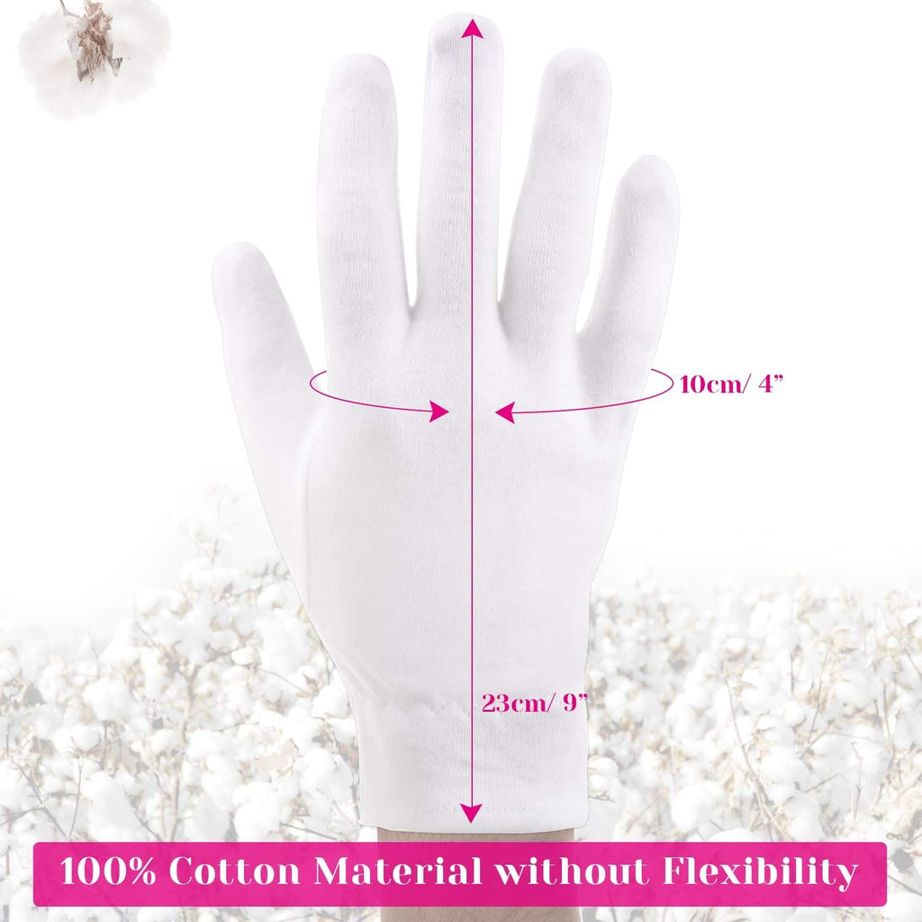 Buy now 100 Percent Cotton Gloves for Dry Hands Eczema, Selizo 10 Pairs White Cotton Gloves for Women Dry Hands Moisturizing Cosmetic Sensitive Irritated Skin Spa at indiglob india