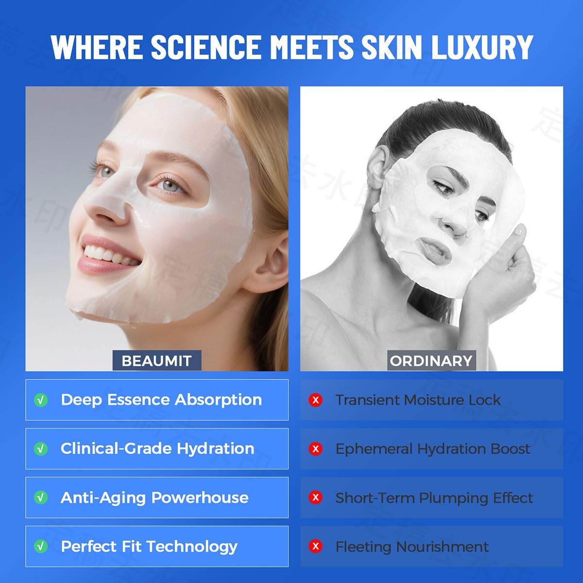 Okela 7 Pack Collagen Hydrogel Overnight Face Mask, Deep Hydrating Moisturizing Mask for Smoother, Firmer Skin, Revitalizing Skin Care Gift for Women