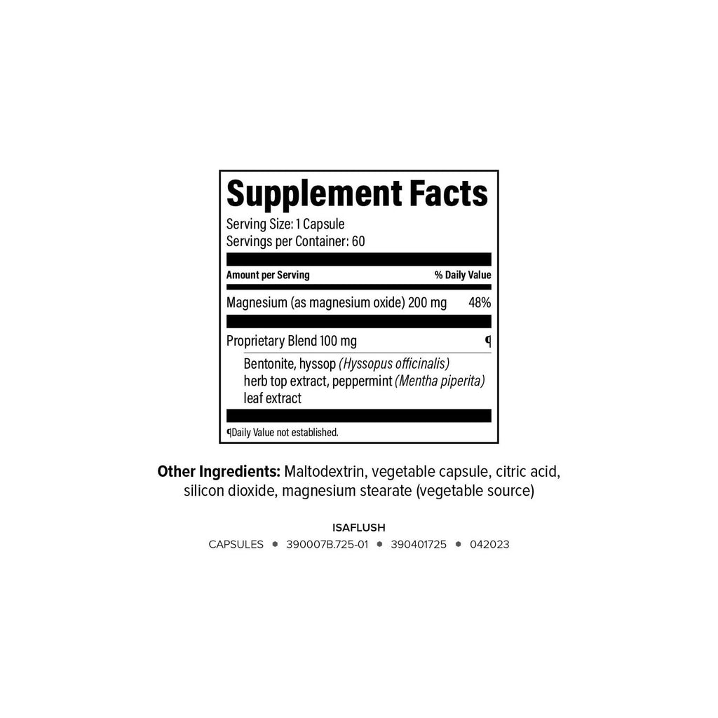 Isagenix IsaFlush, Digestive Support with Balanced Minerals, 60 Capsules