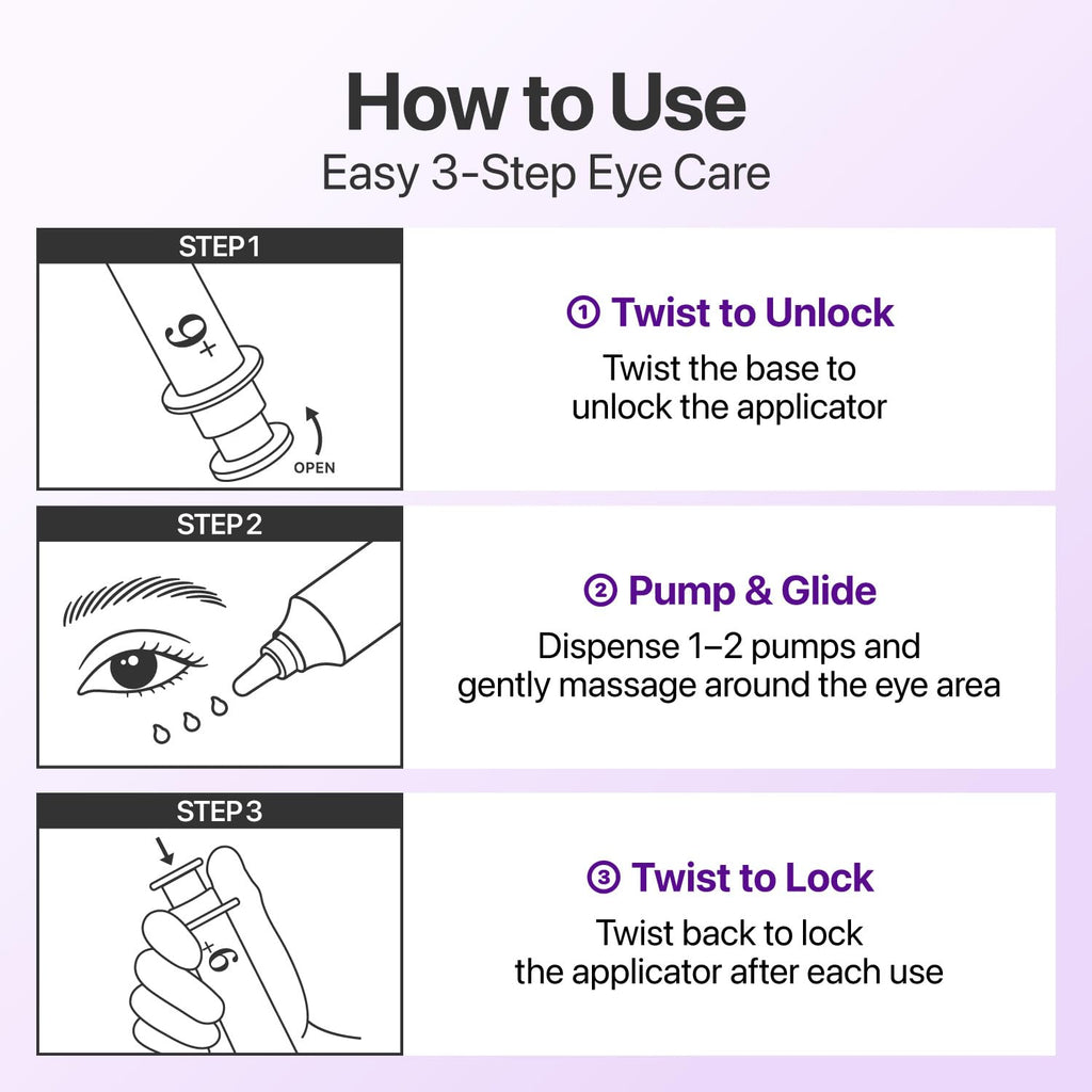 numbuzin No.9 NAD+ Retinol Eye Cream for Dark Circles, Puffiness, Crow's Feet with 50 Peptides, 4% Niacinamide & Ceramide, Reduces Wrinkles & Fine Lines, korean eye cream, 0.33 fl oz