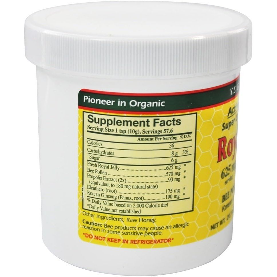 Buy now Fresh Royal Jelly + Bee Pollen, Propolis, Ginseng, Honey Mix - 36,000mg Y.S. Org 20.3 oz at indiglob india