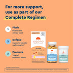 Uqora Flush, Urinary Tract Support, Pink Lemonade, 10 Packets | Urinary Tract Support* with D-Mannose, Vitamin C, B6, Potassium, Magnesium, and Calcium, Gluten-Free and Vegan