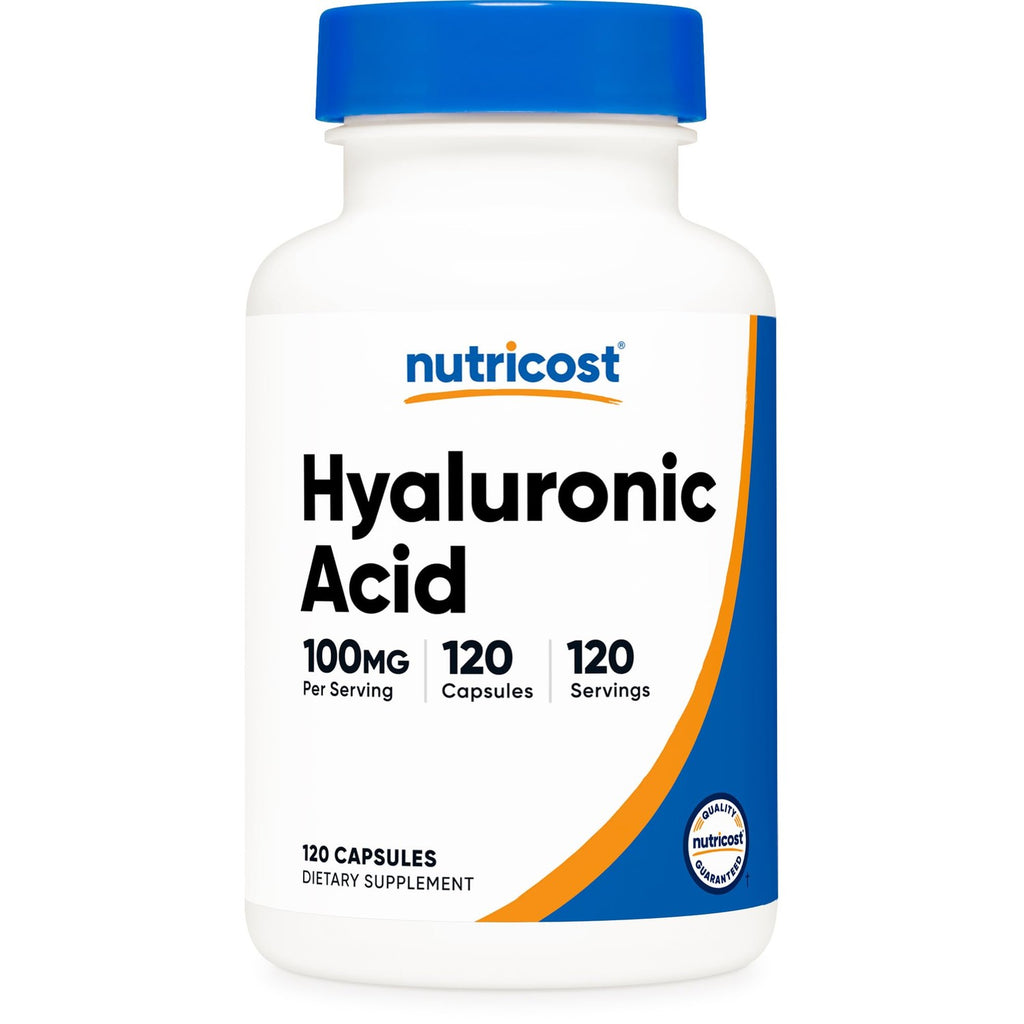 Nutricost Hyaluronic Acid Capsules 100mg,120 Vegetarian Capsules | Gluten-Free & GMO-Free