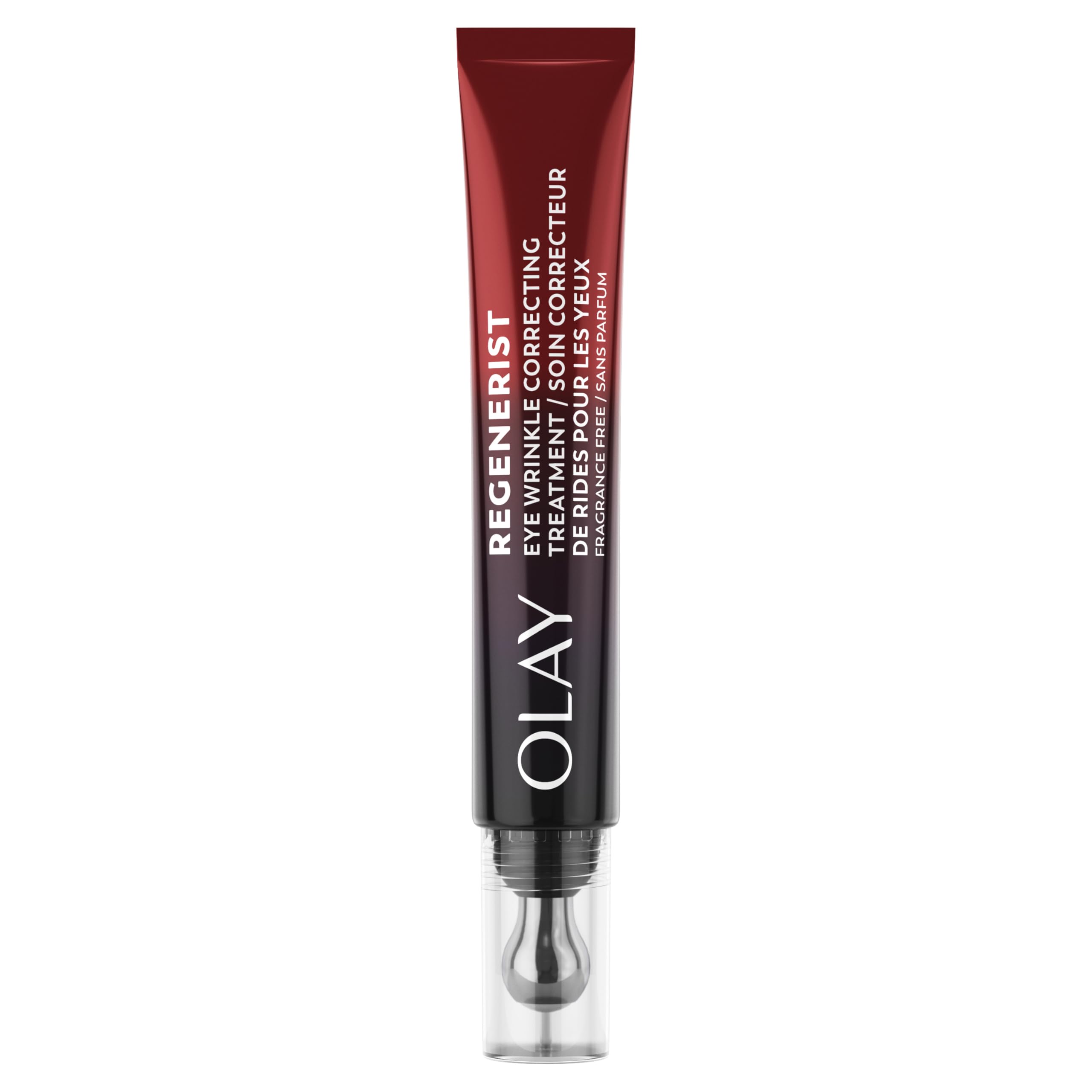 Olay Regenerist Under Eye Cream Roller, Eye Wrinkle Cream, Crows Feet & Bags Treatment, Anti-Wrinkle, Anti-Aging Serum, Fragrance-Free, Hexa-Repair Peptide & Bakuchiol, 0.7oz