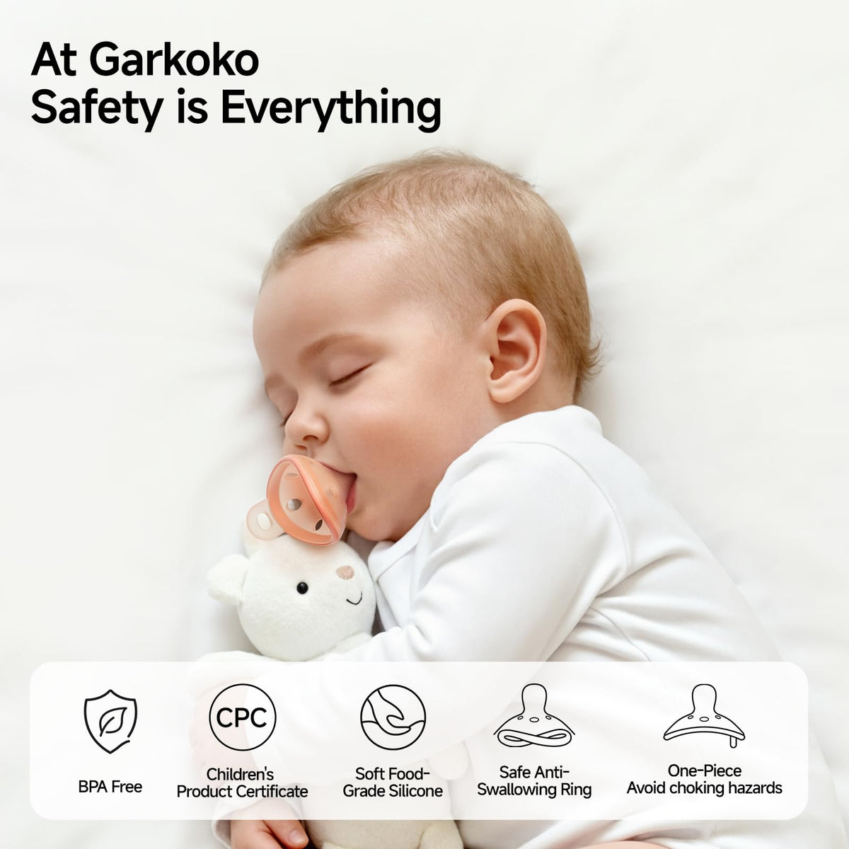 Breast-Like Baby Pacifiers 0-6 Months 4 Pack with Breathable Air Holes
