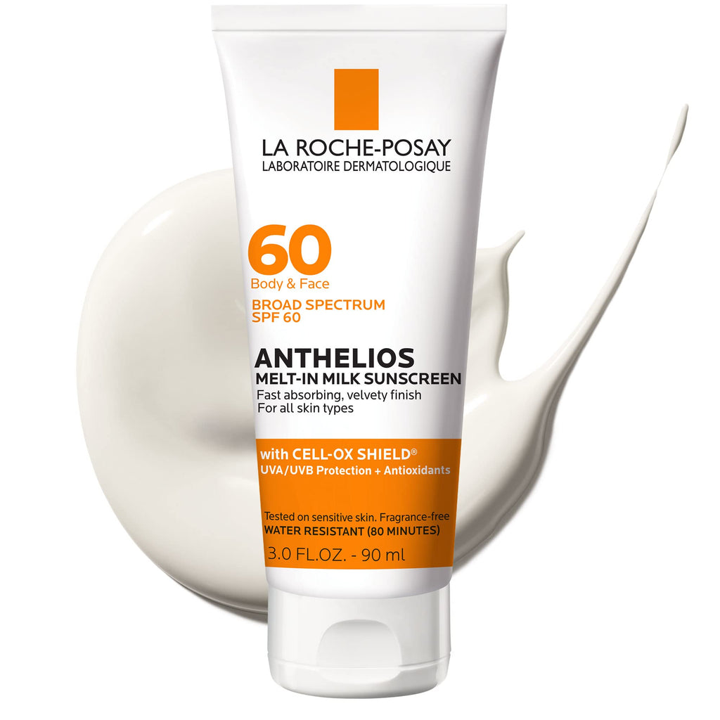 Buy now La Roche-Posay Anthelios Melt-In Milk Sunscreen SPF 60, Sunscreen For Body & Face, Broad Spectrum SPF + Antioxidants, Oil Free, Lightweight & Fast Absorbing, Oxybenzone Free at indiglob india