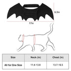 Cat Halloween Costume Bat Wing Pet Apparel for Small Dog Puppy Kitty Kitten