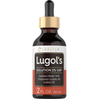 Carlyle Lugols Iodine 2 Percent | 2 fl oz (Pack of 1) | Potassium Iodide and Iodine Solution 2% Liquid Drops