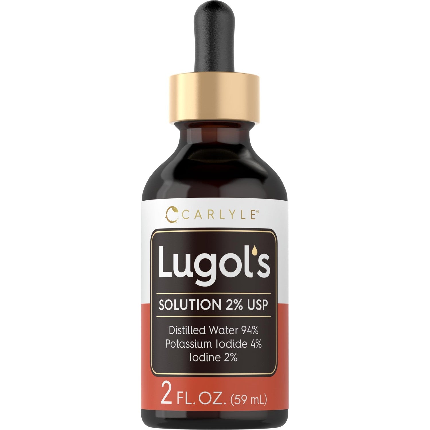 Carlyle Lugols Iodine 2 Percent | 2 fl oz (Pack of 1) | Potassium Iodide and Iodine Solution 2% Liquid Drops