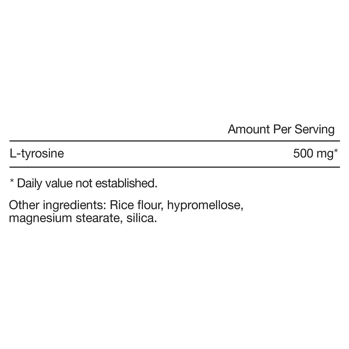 Momentous L-Tyrosine Supplement, Maintains Focus During Stress, 500mg