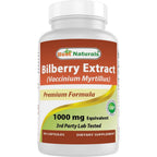 Buy now Best Naturals Bilberry Extract 1000mg Capsule (Non-GMO) Supports Healthy Vision, 90 Count 90 Count (Pack of 1) at indiglob india