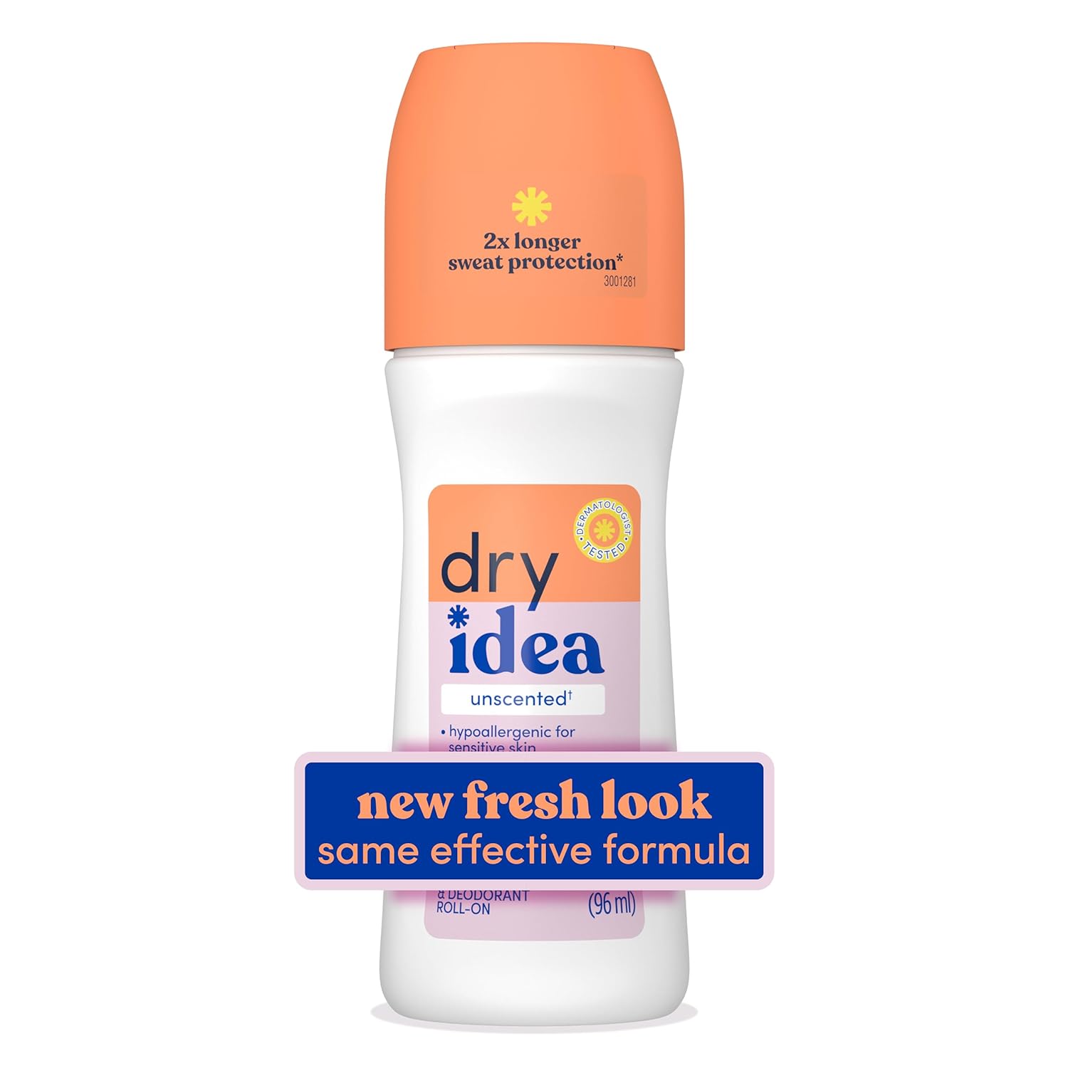 Buy now Dry Idea Unscented Roll On Deodorant & Antiperspirant for Women - Hypoallergenic for Sensitive Skin, 2X Longer Sweat Protection, 72Hr Sweat & Odor Protection, Womens Deodorant, 3.25oz 3.25 Fl Oz (Pack of 1) Unscented at indiglob india