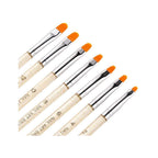 Buy now 7Pcs Uv Gel Nail Brush, Poly Extension Gel Brush, Nail Art Tips Builder Painting Pen Set(No.2/4/6/8/10/12/14) at indiglob india