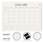 Jotsome Magnetic Calendar for Refrigerator 2026-2027