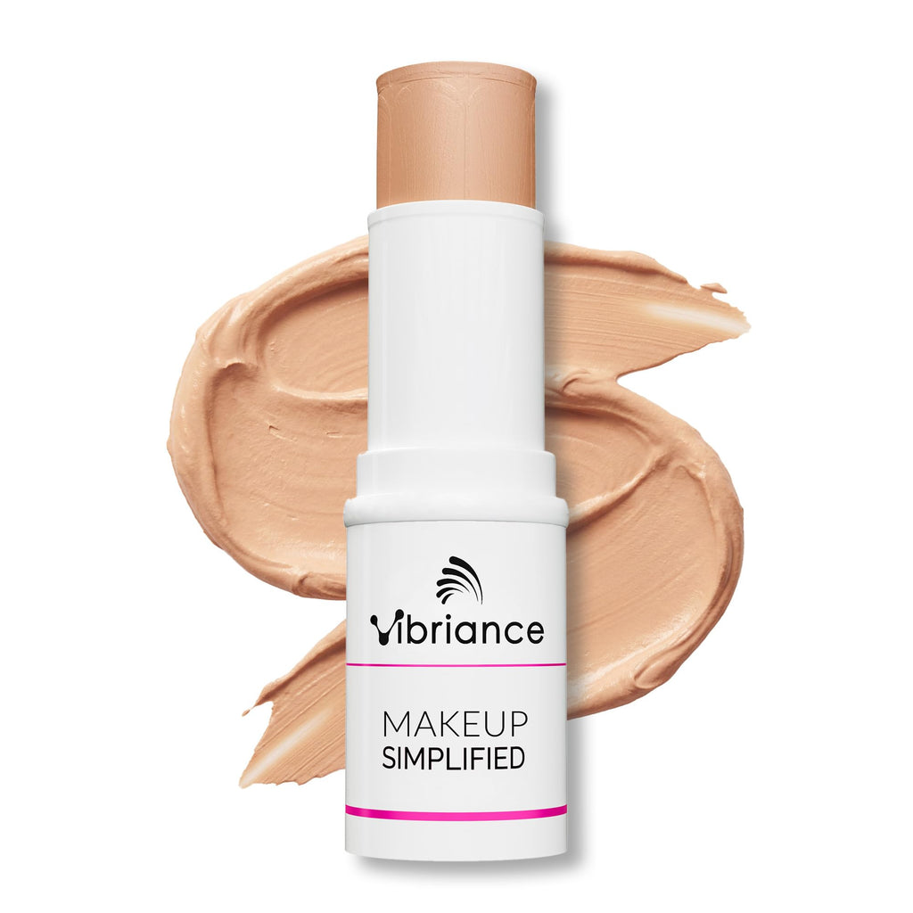 Vibriance Complexion Sticks, Foundation for Mature Skin - Natural Beige | Sheer, Buildable Coverage Face Makeup Foundation for Older Women - 3-in-1 Base, Contour, Concealer