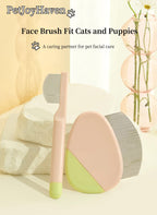 Stainless Steel Dog Eye Comb, Puppy Flea Brush (Pink)