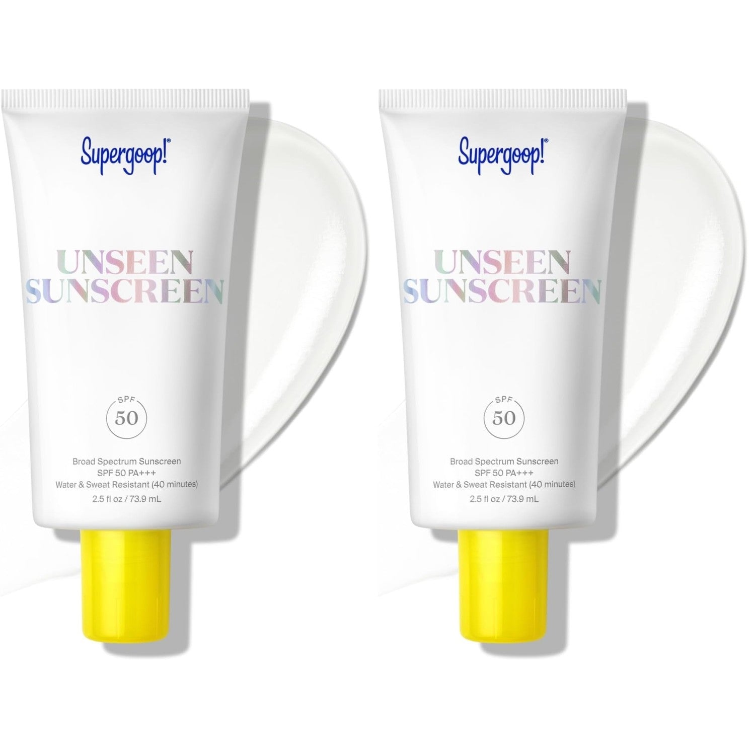 Supergoop! Unseen Sunscreen - SPF 50 - Clear & Invisible Face Sunscreen + Broad Spectrum + Makeup-Gripping Primer - Weightless, Scentless, Oil Free