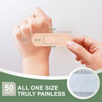 Hysimedy Silicone Bandages for Sensitive Skin 1x3 Inch Painless Removal