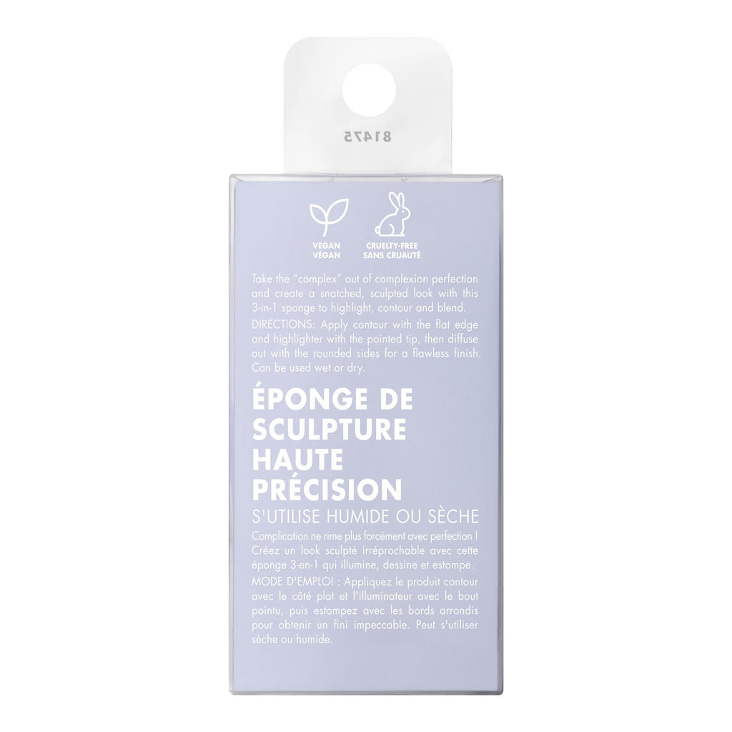 Buy now e.l.f. Precision Sculpting Sponge, 3-in-1 Sponge For Contouring & Blending To A Smooth Finish, Great For Cream & Powder Formulas, Vegan & Cruelty-Free at indiglob india