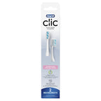 Buy now Oral-B Clic Toothbrush Sensitive Clean Replacement Brush Heads, White, 2 Count at indiglob india