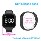 Buy now Vibrating Alarm Watch, Potty Training Watch Water Resistant Medical Reminder Wristband with Timer (Black) at indiglob india