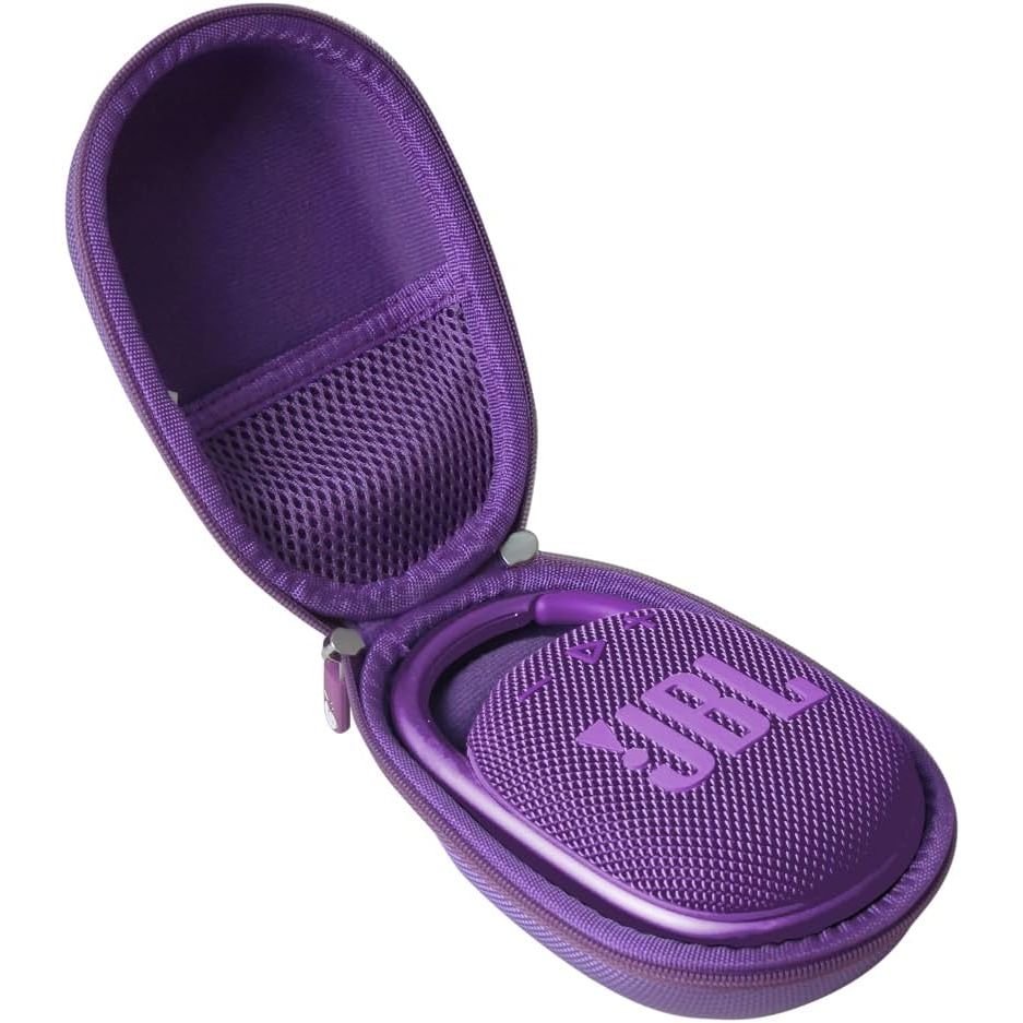 Buy now Hermitshell Hard Travel Case for JBL Clip 4 / JBL Clip 5 Portable Mini Bluetooth Speaker (Blue) JBL Clip 4 Case Purple at indiglob india