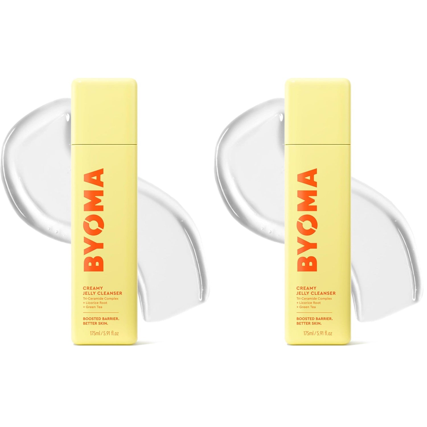 BYOMA Creamy Jelly Cleanser | Hydrating Face Wash with Ceramides, Soothing Formula, No Oily Residue, Fragrance Free, for All Skin Types