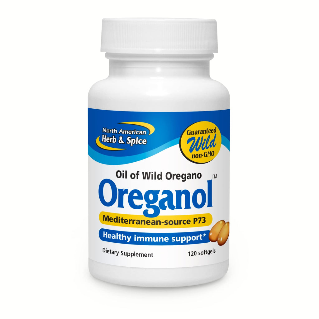 NORTH AMERICAN HERB & SPICE Oreganol P73, 120 Softgels - Immune System Support - Unprocessed, Vegan Friendly Wild Oregano - Mediterranean Source - Non-GMO - 120 Servings