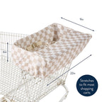 Itzy Ritzy Shopping Cart & High Chair Cover, Baby Seat Cover (Checkerboard)