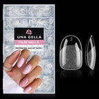 Buy now UNA GELLA Almond Gel Nail Tips, 504PCS Pre Etched Clear Fake Nails Tips Medium Almond Shape - 12 Sizes Full Cover Soft Acrylic Press On Nail Extensions No C Curve Gift for Diy at Home at indiglob india