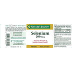 Nature's Bounty Selenium 200 mcg Natural High Selenium Yeast, 100 Tablets (Pack of 3)