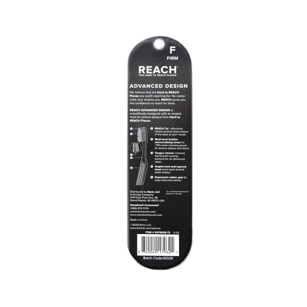 Buy now Reach Advanced Design Firm Toothbrushes, Colors May Vary, 3 Count (Pack of 2) Total 6 Toothbrushes at indiglob india
