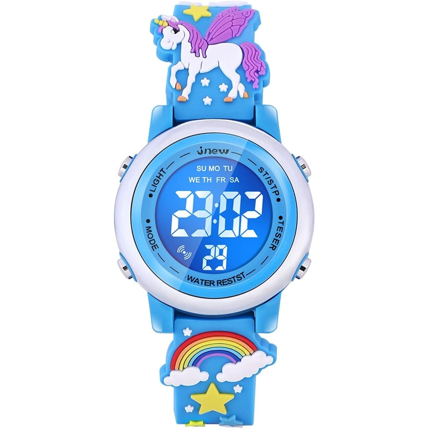 Buy now 3D Cartoon Waterproof Watches for Girls with Alarm - Best Toys Gifts for Girls Age 3-12 Dark Blue at indiglob india