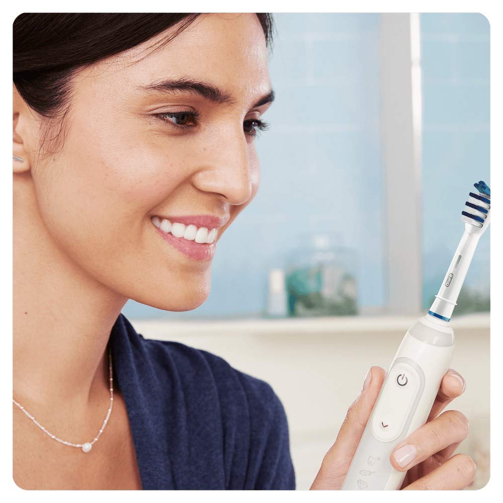 Buy now Oral-B Trizone Toothbrush Heads Replacement Refills for Electric Rechargeable Toothbrush, Bristles Sweep in-Between Teeth for a Deep Clean, Pack of Two at indiglob india