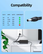 Buy now Superer Fit for JBL Boombox 2 & 1 Charger - 90W 10 FT Power Up Family Gatherings & Outdoor Fun Waterproof Bluetooth Replacement Adapter Power Supply Cord at indiglob india