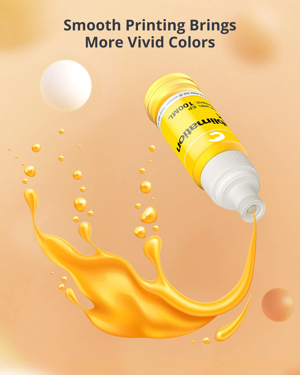 Hiipoo 580ML Sublimation Ink for Supertank Inkjet Printer ET-2980 ET-2903 ET-2988 ET-4800 ET-2800 ET-2803 ET-2850 ET-3760 ET-4760 ET-15000 Heat Press Transfer on T-Shirt (Autofill/ICC-Free)