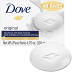 Dove Original Beauty Bar Soap pack of 3, featuring moisturizing cream for soft skin. Trusted product, verified by CuratCart.
