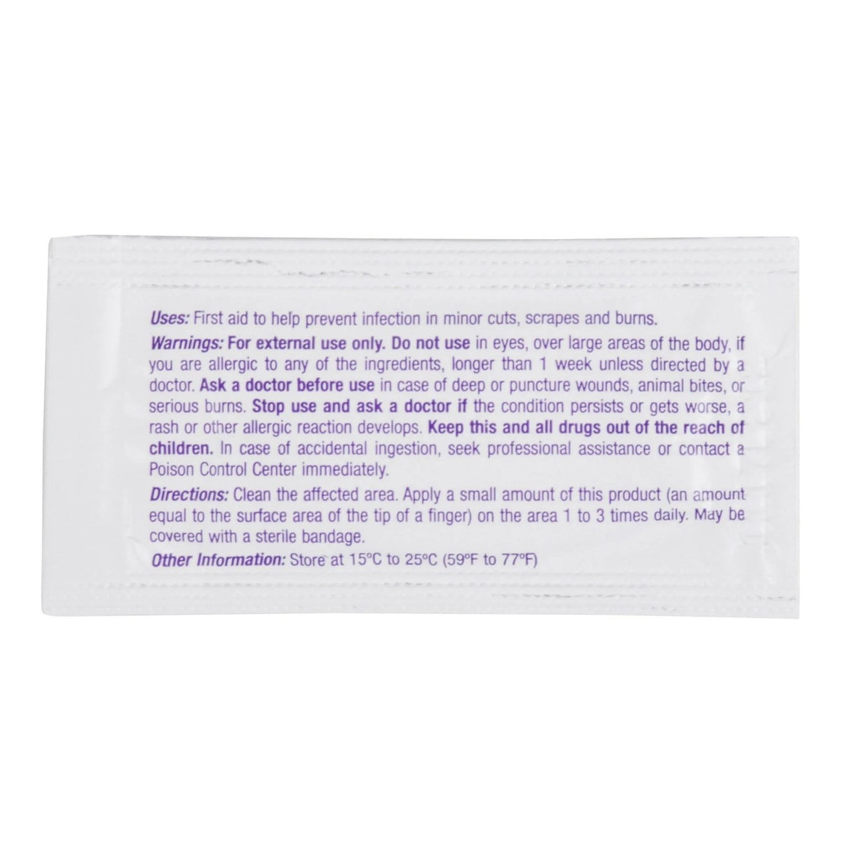 Medi-First First Aid Antibiotic 0.5 Gram Individual Packet Ointment 400 IU - 5 mg - 5,000 IU/Gram Strength, 25 Ct
