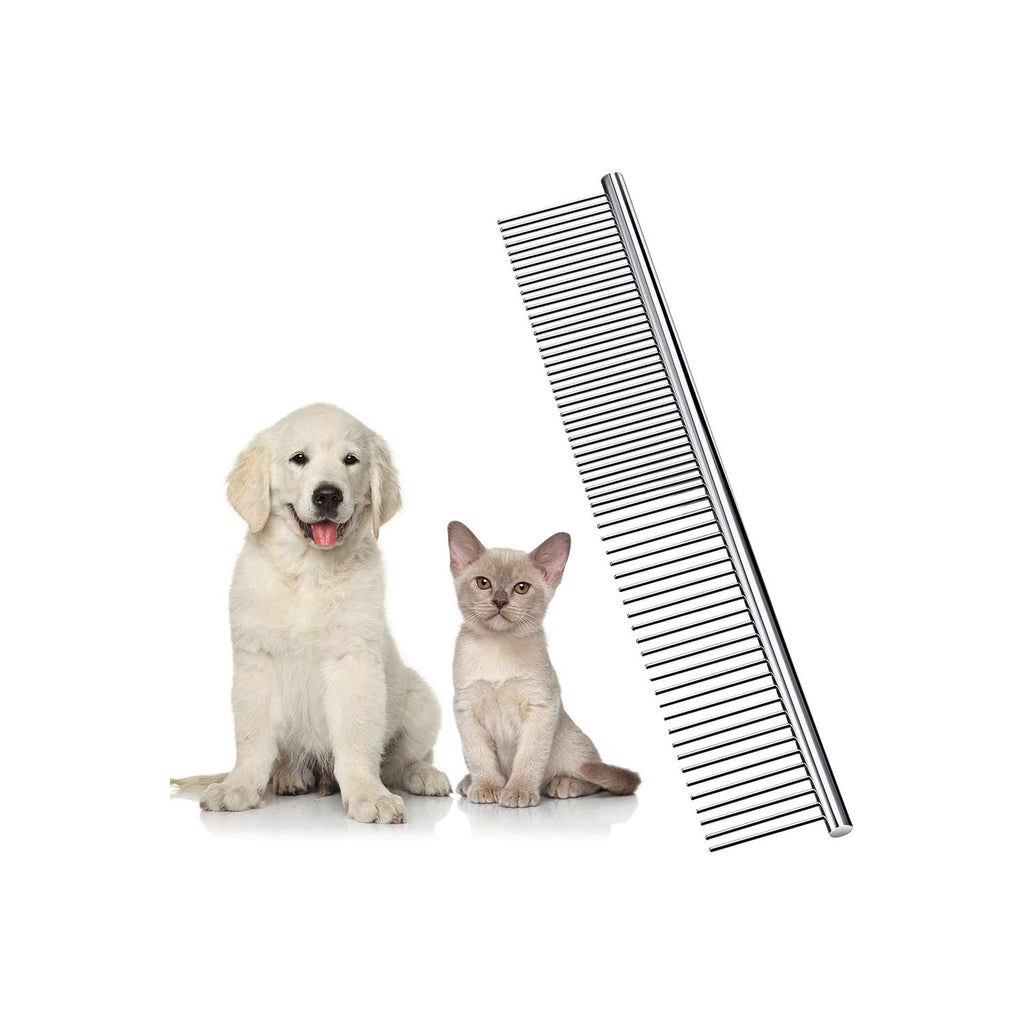 Dog Combs for Grooming, Metal Cat Comb for Long Haired