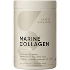 Sports Research® Marine Collagen Peptides Dark Chocolate (15oz) | 10g Wild Caught Marine Collagen per Serving | Protein Powder w/ Vital Amino Acids for Hair, Skin, & Joint Support
