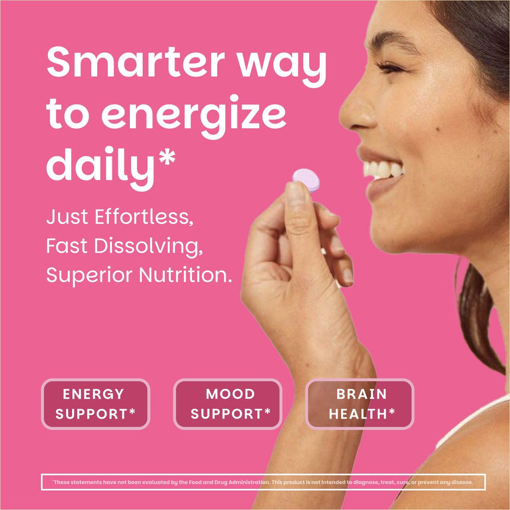 EZ Melts Dissolvable B12 Methylcobalamin 2,500 mcg - Vitamin B12 for Energy & Immune Support - Non-GMO, Vegan & Gluten-Free - Red Cherry - 90 Sublingual Tablets (90 Servings)