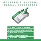 Honeyrose Menthol - Tobacco & Nicotine Free Herbal Cigarettes, 100% Natural, Made in England