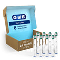 Buy now Oral-B Daily Clean Replacement Brush Heads for an Oral-B Electric Toothbrush, Pack of 8 at indiglob india