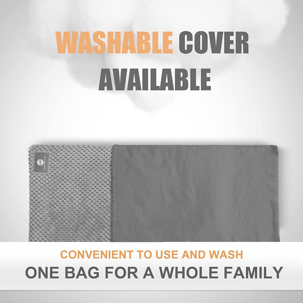 Buy now UNCN Wide Microwave Heating pad with Washable Cover 9.5 x 16in Microwavable Hot Pad for Neck Shoulder, Cramps, Back Cordless Warm Compress Weighted Moist Heat Pack for Aches, Unscented at indiglob india