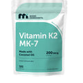 Micro Ingredients Vitamin K2 MK-7 200 mcg Per Serving, 300 Coconut Oil Softgels | K2 Vitamin Supplement with Coconut Oil | Non-GMO