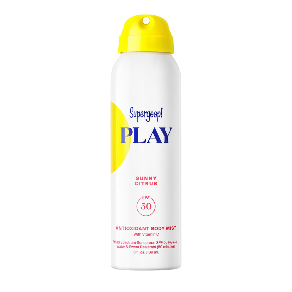 Supergoop! PLAY Antioxidant Body Mist Vitamin C -SPF 50 PA++++ Broad Spectrum Sunscreen - Body Spray - Great for Active Days